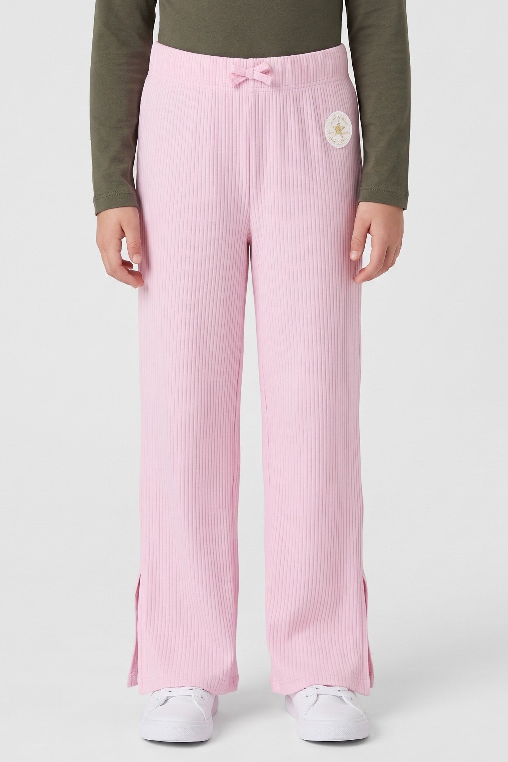 Kids Girl Sportswear Fit Outdoor Wide Leg Pants, Pink