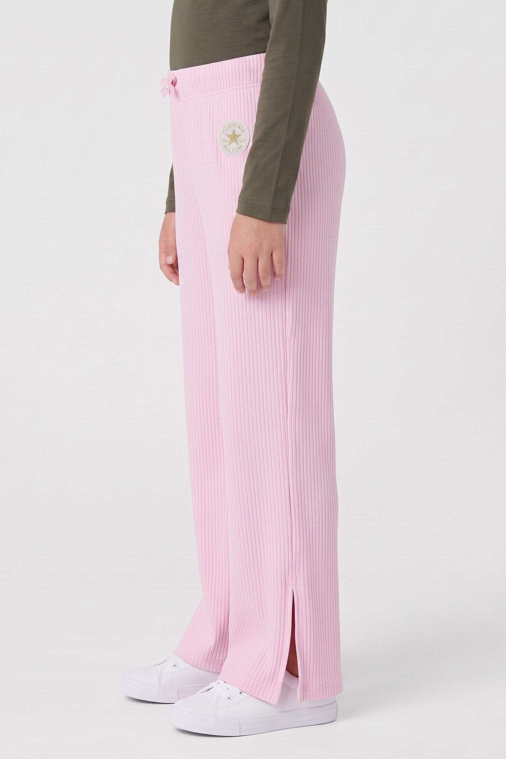 Kids Girl Sportswear Fit Outdoor Wide Leg Pants, Pink