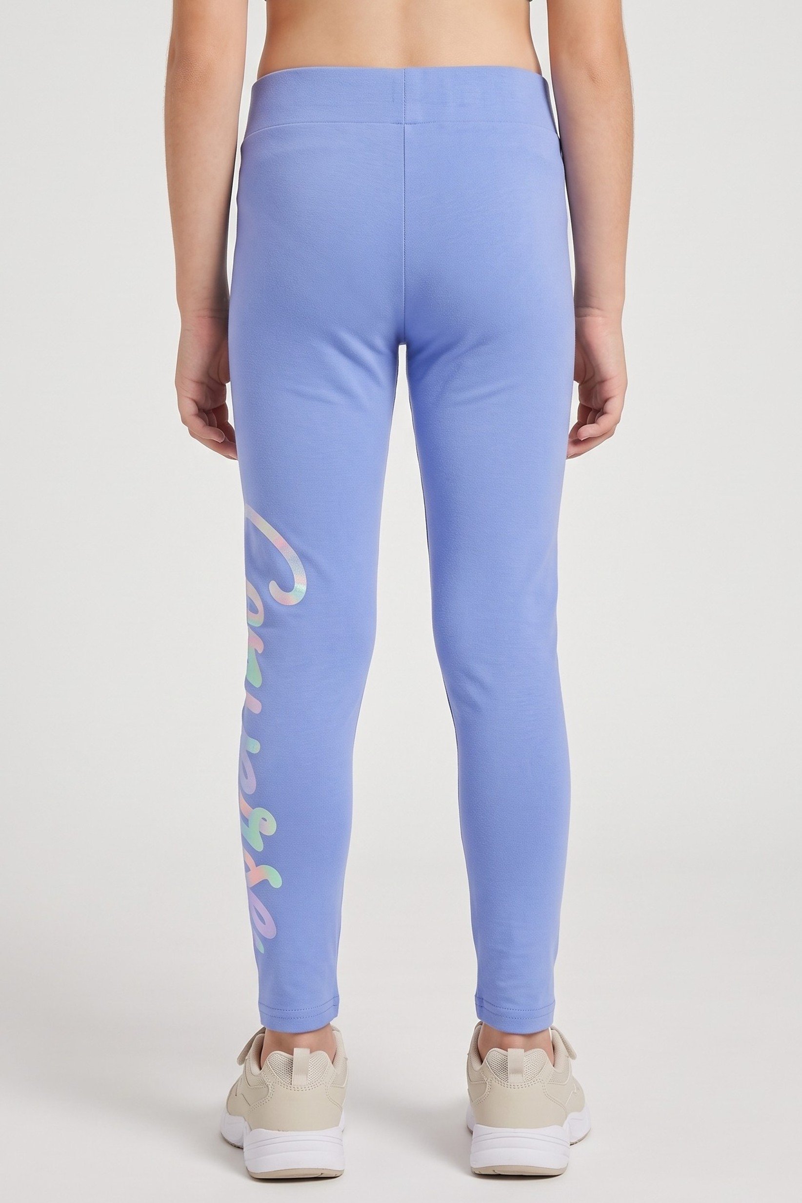 Kids Girl Sportswear Fit Training Leggings, Sky Blue