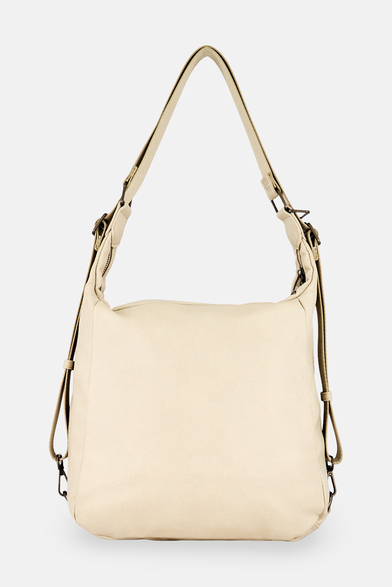 Women Brand Logo Shoulder Bag, Light Grey