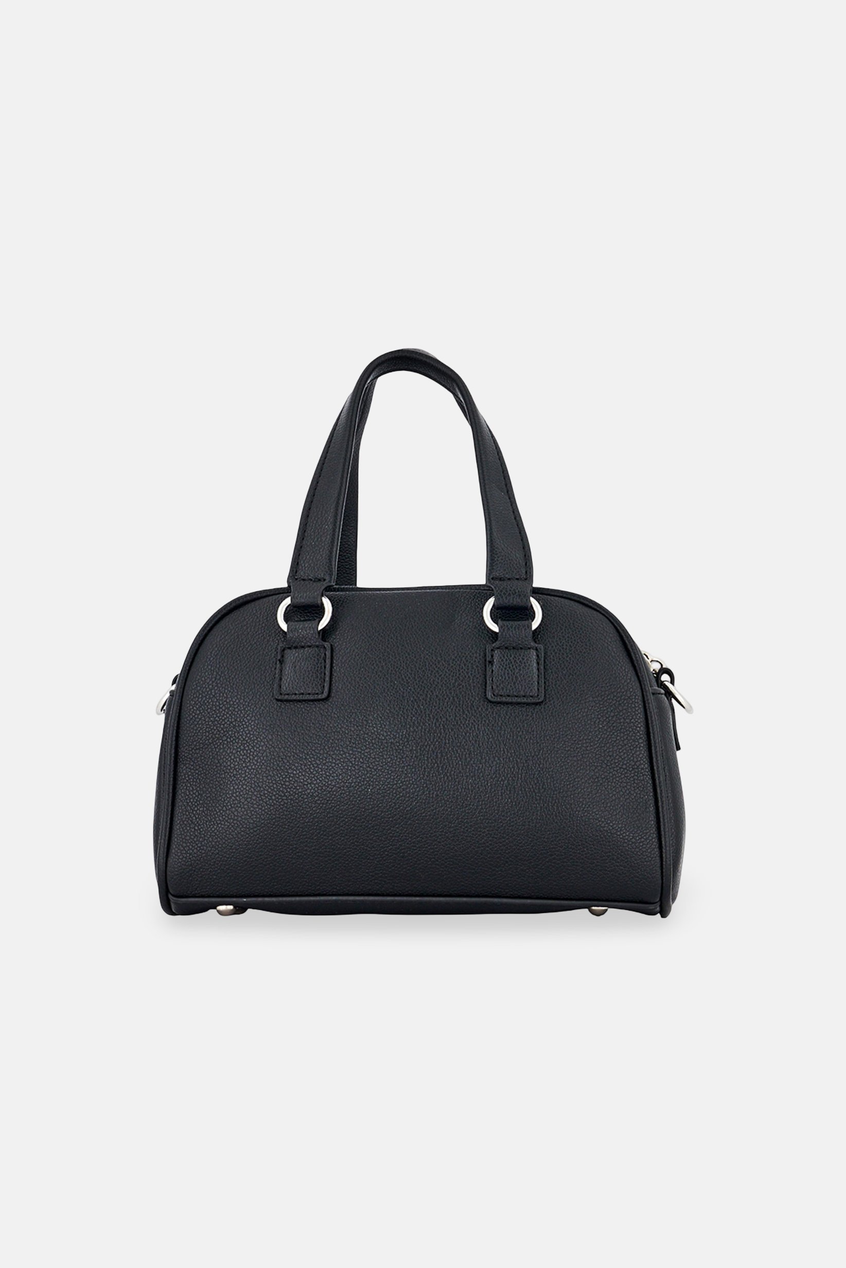 Women Brand Logo Handbag, Black