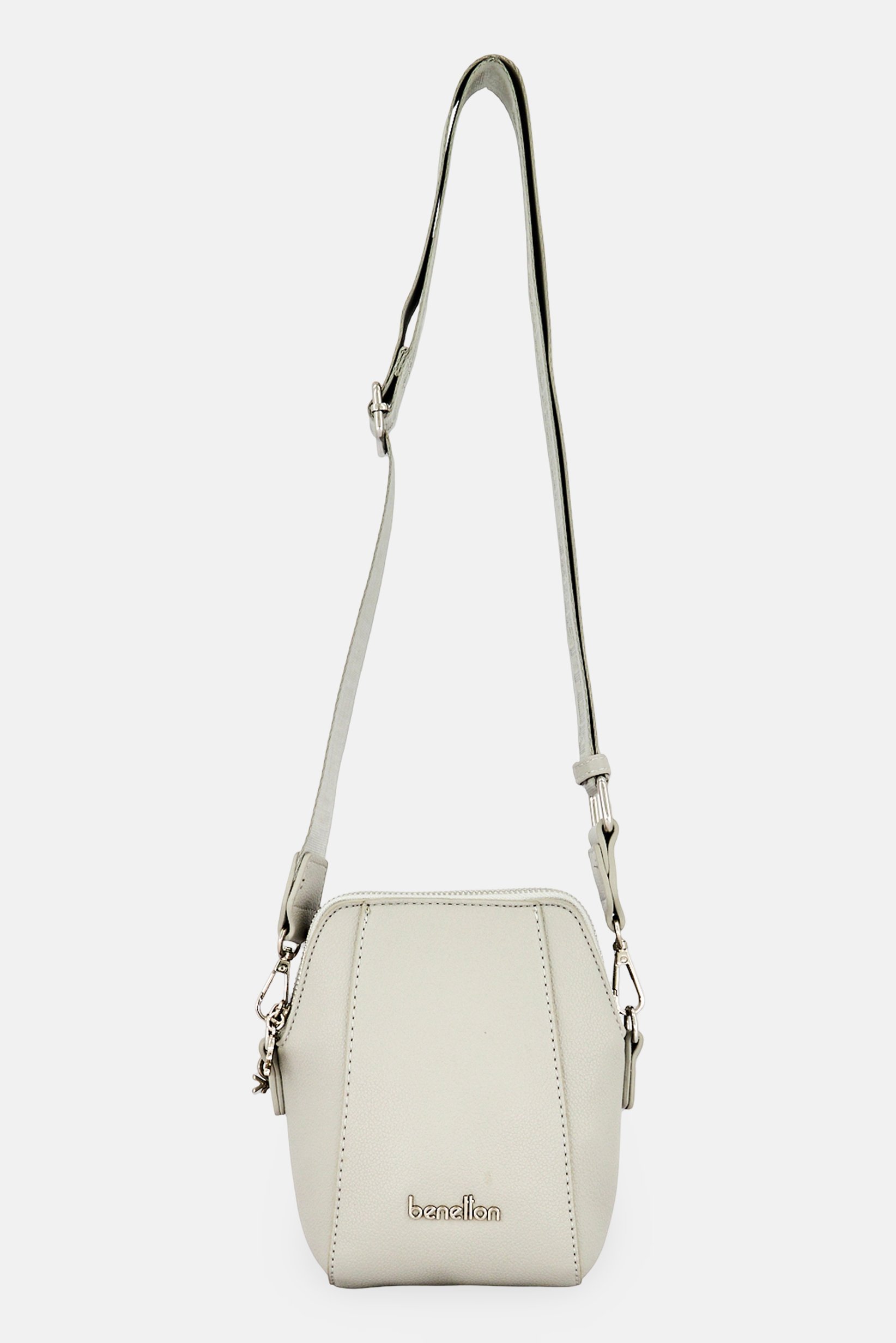 Women Brand Logo Cross Body Bag, Grey