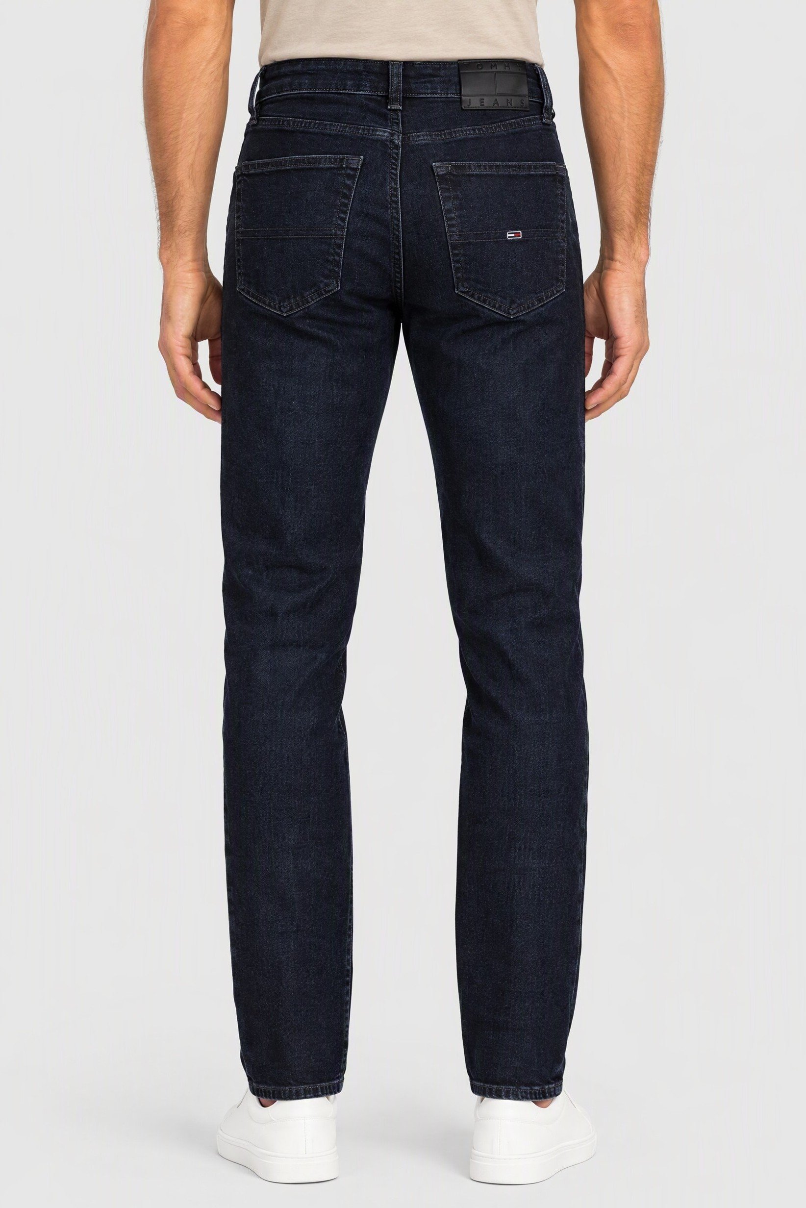 Tommy Hilfiger Jeans Men Slim Fit Embroidered Logo Stretchable Jeans, Navy
