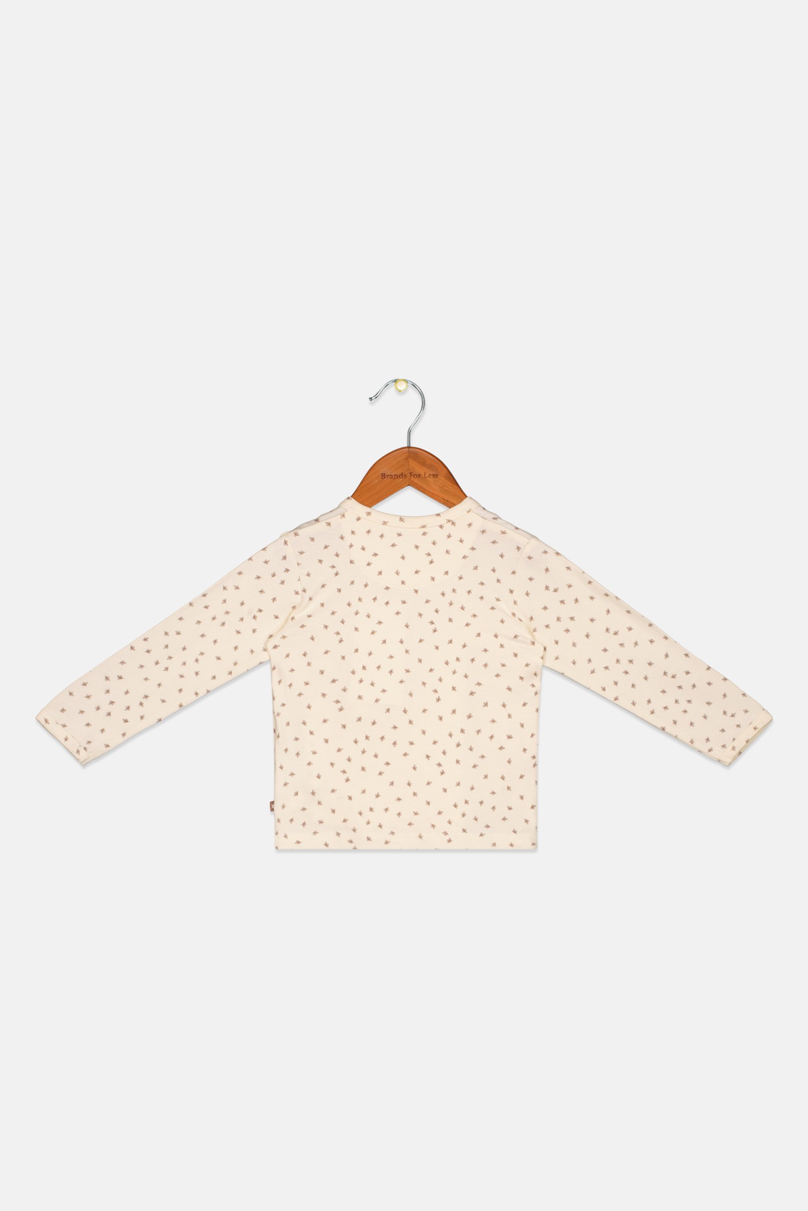 Kids Girl Allover Print Long Sleeve Top, Multicolor