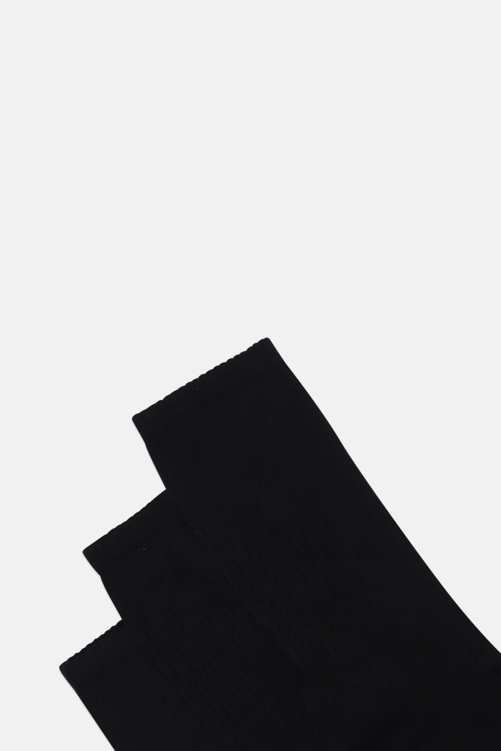 Men 3 Pairs Embroidered Logo Crew Socks, Black