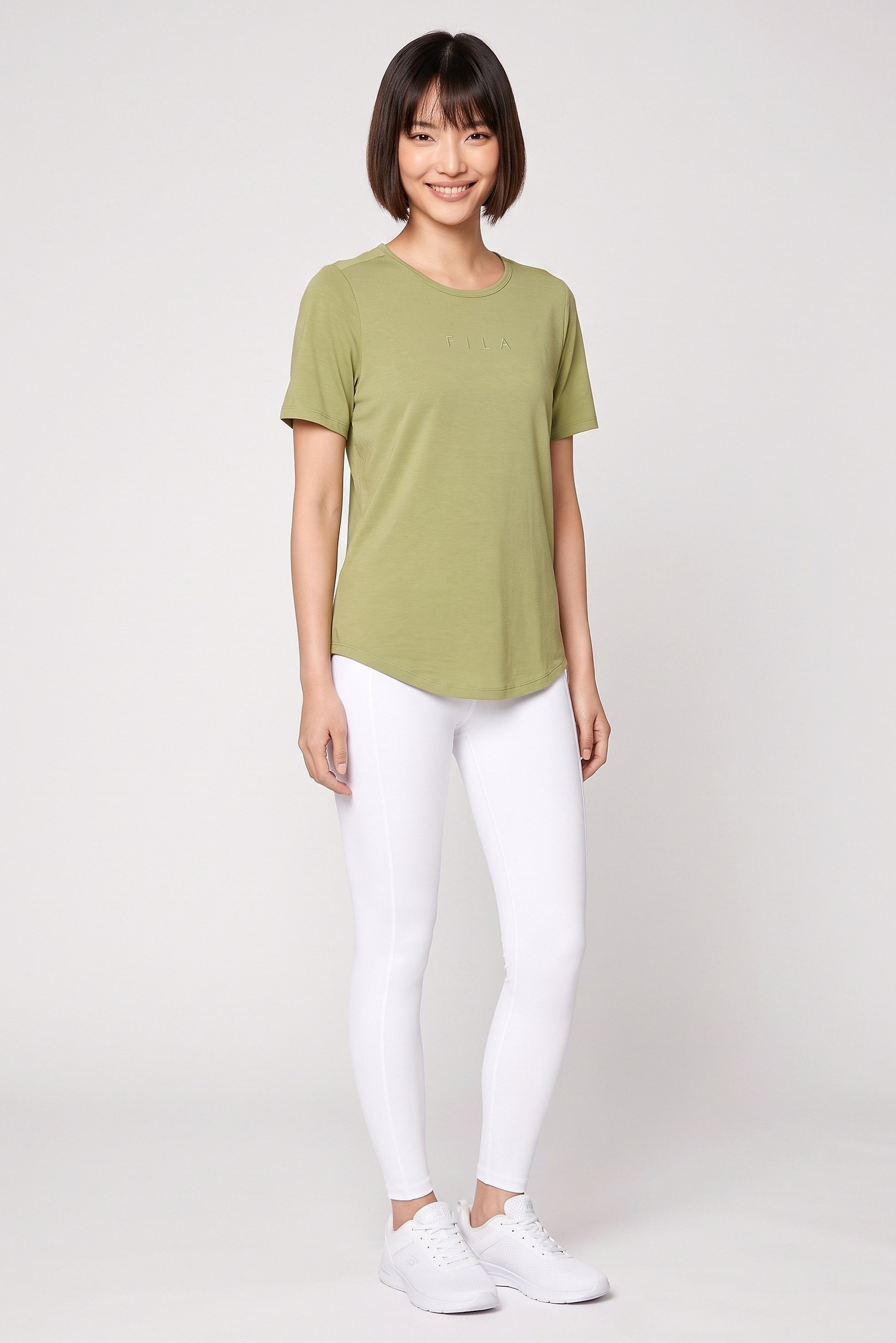 Women Comfort Fit Short Sleeve Outdoor T-Shirt, Sage Green