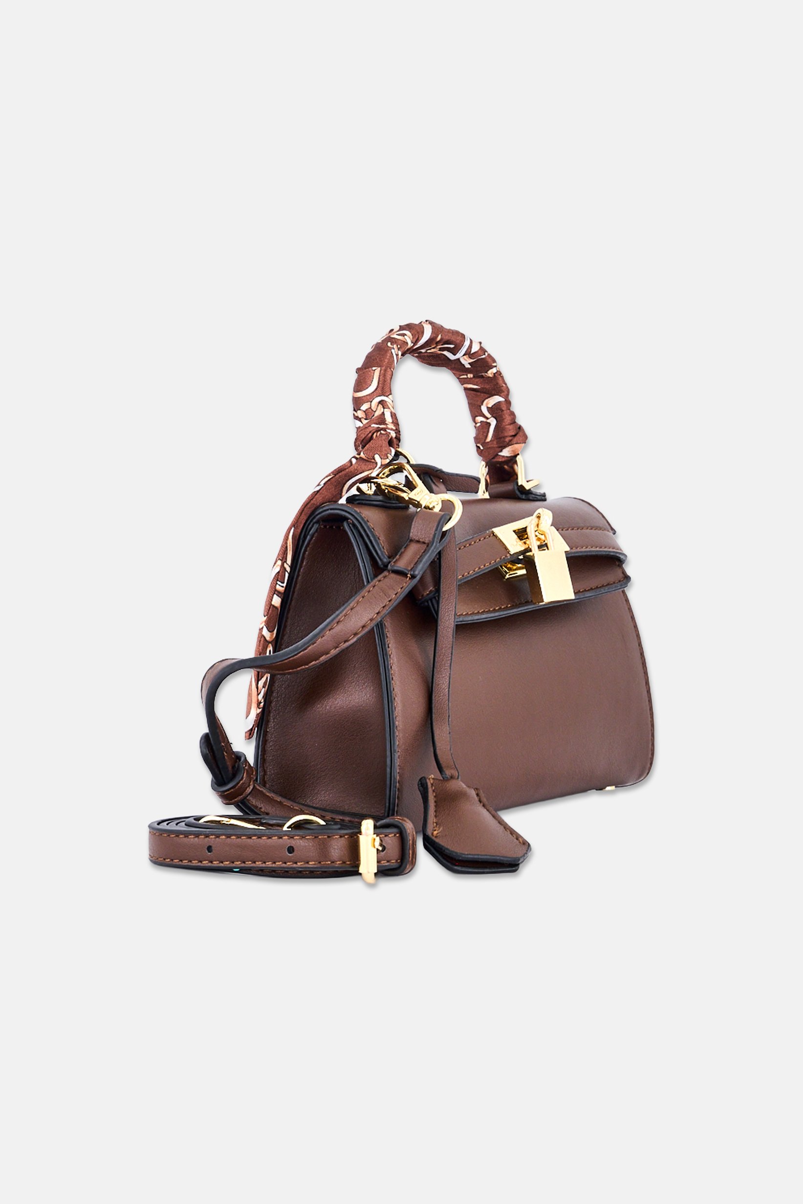 Women Brand Logo Cross Body Bag, Brown