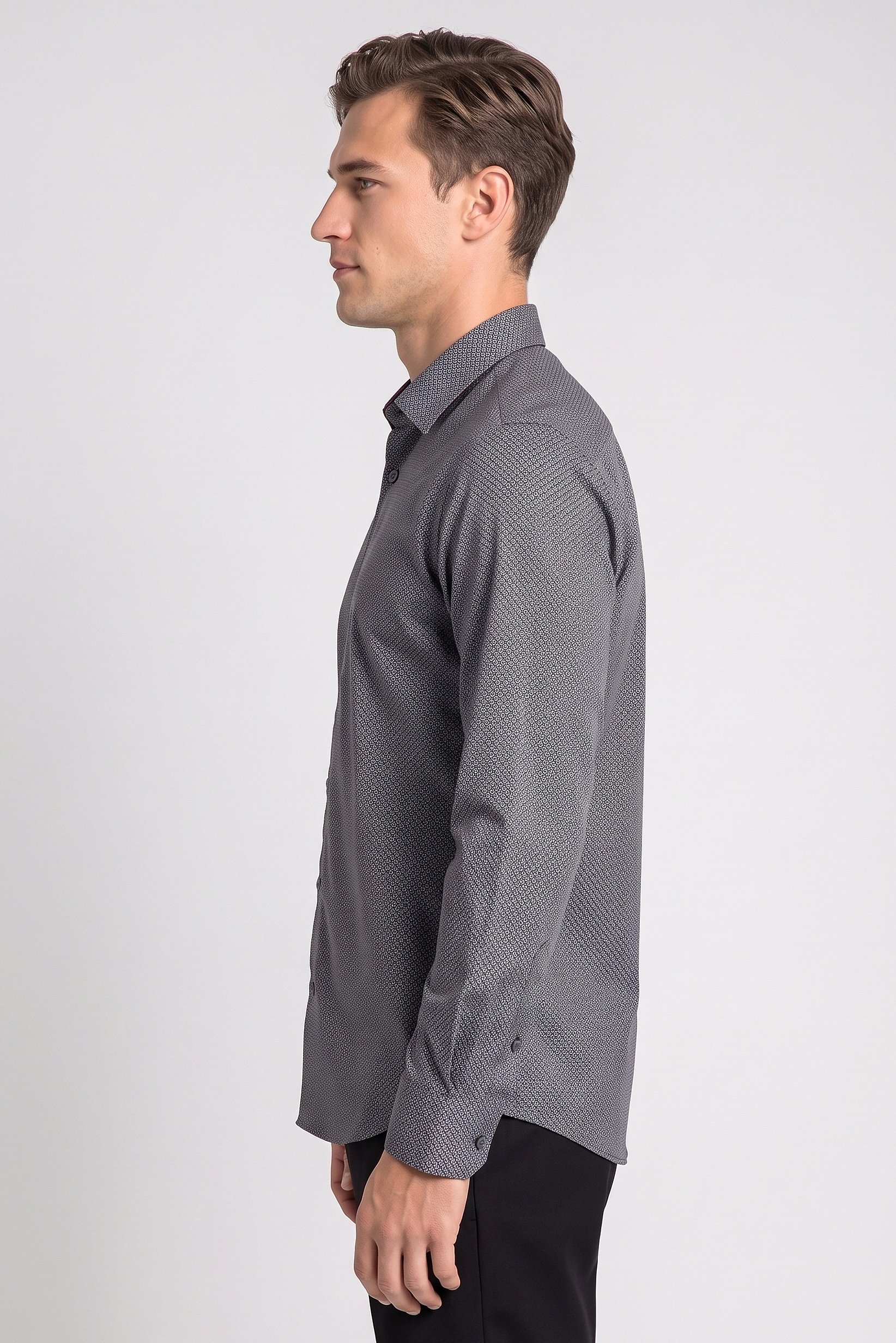 Men Regular Fit Allover Print Long Sleeve Casual Shirt, Multicolor