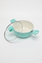 Buy Iko 5 Qt. Crema Dutch Oven With Lid 11 H x 24 W cm, Turquoise ...