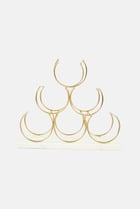 Buy Mary Square Wine Rack, Gold Online | Brands For Less