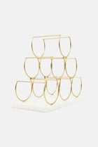 Buy Mary Square Wine Rack, Gold Online | Brands For Less