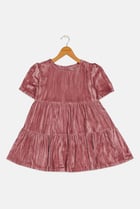 Kids Girl Velvet Dress, Mauve