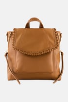 Buy Moda Luxe Women Textured Backpack 24 L x 27 H x 4 W cm, Brown ...