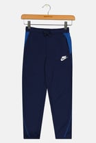 Kids Boy Sportswear Fit Brand Logo Training Sweatpants, Navy