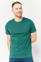 Men Crew Neck Short Sleeve Plain T-shirt, Green