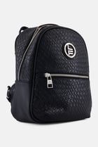 London Fog Bowery‎ Woven Backpack– Black – Medium London Fog Black Bowery Woven Backpack main image 4