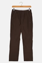 Kids Boy Plain Pull On Pants, Dark Brown