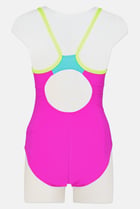Buy Speedo Women Non Padded Embroidered Logo One Piece Swimwear, Purple ...