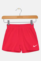 Kids Girl Embroidered Logo Outdoor Shorts, Pink