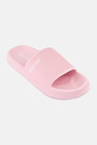 Buy Reebok Men Brand Logo Slip On Slides, Pink Online | Brands For Less