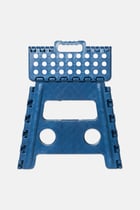 Buy Farberware Plastic 16 Inch Folding Step Stool With Handle, Navy ...