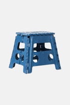 Buy Farberware Plastic 16 Inch Folding Step Stool With Handle, Navy ...
