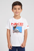 Kids Boy Short Sleeve Outdoor T-Shirt, White