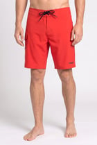 Men Brand Logo Board Shorts, Red