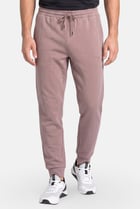 Men Regular Fit Brand Logo Outdoor Sweatpants, Night Pink