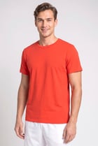 Men Sportswear Fit Short Sleeve Training T-Shirt, Orange