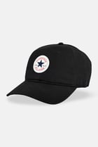 Men Brand Logo Adjustable Buckle Closure Cap, Black