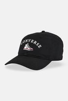Men Embroidered Logo Adjustable Buckle Closure Cap, Black