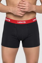 Men 4 Pieces Brand Logo Boxer Briefs, Black