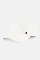 Men Embroidered Logo Adjustable Baseball Cap, White