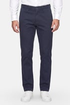 Men Straight Fit Solid Chino Pants, Navy