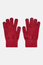 Men Knitted Gloves, Maroon