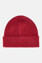 Men Knitted Beanie Hat, Maroon