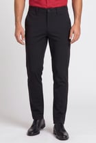 Men Skinny Fit Plain Chino Pants, Black