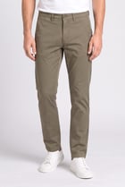 Men Straight Fit Solid Chino Pants, Olive