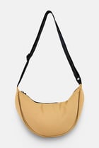 Men Plain Cross Body Bag, Beige