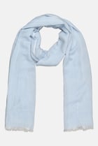 Men Textured Scarf, Light Blue