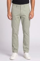 Men Straight Fit Solid Chino Pants, Sage Green