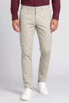 Men Slim Fit Solid Chino Pants, Mint Green