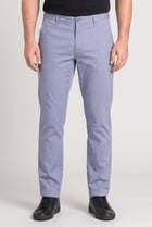 Men Regular Fit Solid Chino Pants, Light Blue