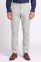 Men Straight Fit Solid Chino Pants, Light Mint