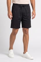 Men Jogger Fit Basic Shorts, Black
