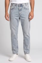 Men Regular Fit Washed Non Stretchable Jeans, Light Blue