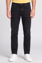 Men Loose Fit Washed Stretchable Denim Jeans, Faded Black