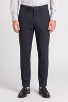 Men Slim Fit Textured Chino Pants, Dark Navy