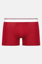 Men Solid Boxer Brief, Dark Red
